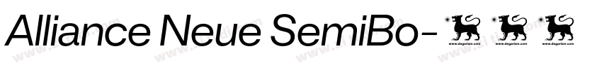 Alliance Neue SemiBo字体转换 Alliance Neue SemiBo字体转换